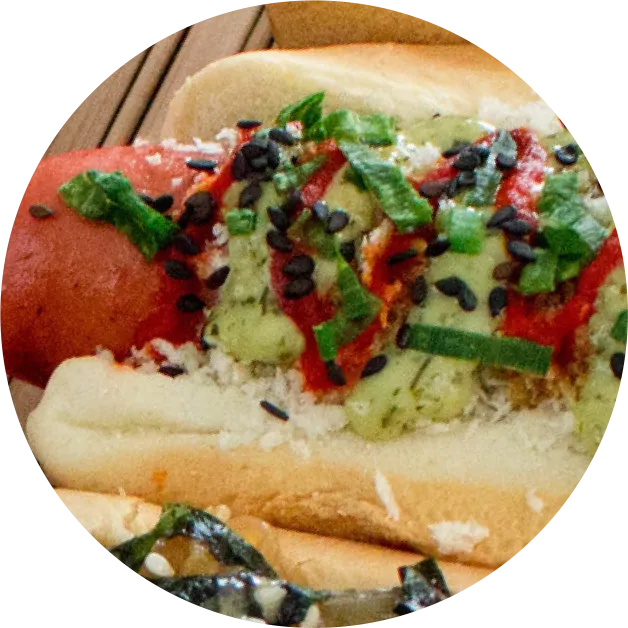 Guacamole and Chives Dogs