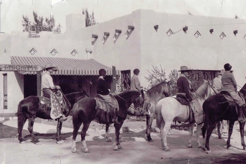 A photo of The Wigwam Riders taken in 1929