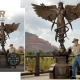 James N Muir Caduceus In Bronze