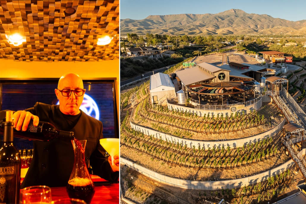Maynard Keenan, Lead Singer for Tool, and owner of Merkin Vineyards in Old Town Cottonwood