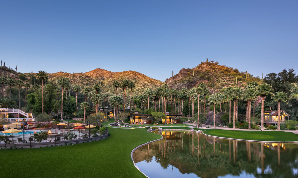 Castle Hot Springs Resort at dawn