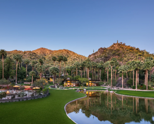 Castle Hot Springs Resort at dawn